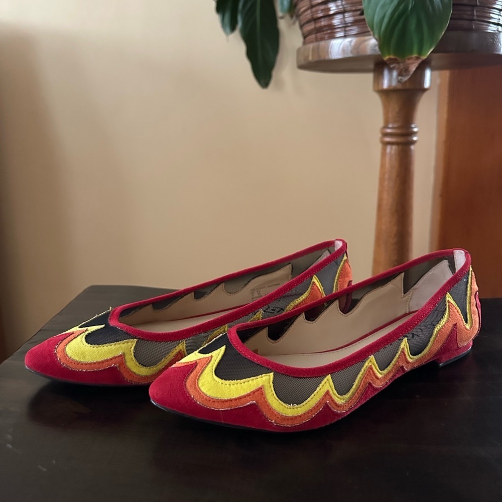 Katy Perry Collections The Fuego Flame Ballet Flats Women’s Size US 6